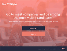 Tablet Screenshot of moncvdigital.com